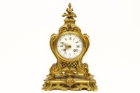 Lot 519 - A 19th century French gilt bronze mantel clock