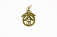 Lot 211 - A gold masonic pendant