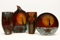 Lot 489 - A collection of Staffordshire Anita Harris studio pottery