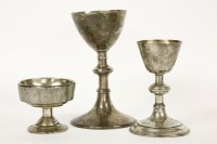 Lot 308 - Two Victorian silver chalices