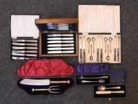 Lot 285 - A box of six cased cutlery sets