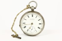Lot 242 - A silver open faced pocket watch