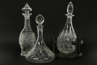 Lot 457 - Two cut glass decanters