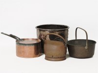 Lot 447 - A collection of large copper items