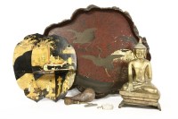 Lot 635 - A brass Buddha