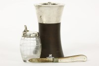 Lot 311 - A modern silver and wooden 'Peugeot freres' pepper mill