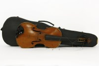 Lot 641 - A late 19th century copy of a Stradivarius violin