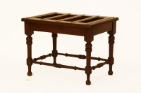 Lot 813 - Edwardian walnut luggage rack