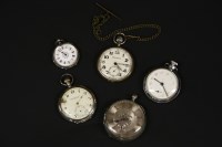 Lot 232 - A silver cased pocket watch
