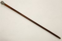 Lot 293A - A silver mounted walking cane