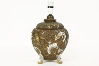 Lot 374 - A Doulton Lambeth vase lamp