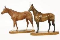 Lot 414 - Two Beswick Horses