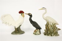 Lot 399 - Three John Bourdeaux pottery birds