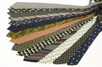 Lot 490 - A collection of assorted designer silk ties including Valentino