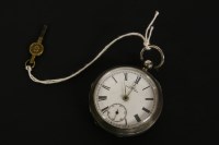 Lot 255 - A Waltham silver cased open faced pocket watch