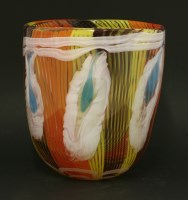 Lot 611 - A coloured glass vase