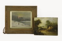 Lot 806 - G Christieri
A WINTERS SCENE
oil on panel 
19 x 24cm