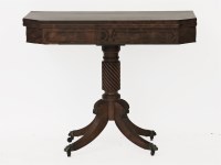 Lot 807 - A George III inlaid mahogany tea table