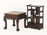 Lot 729 - A Chinese hardwood stand