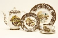 Lot 590 - A quantity of Palissy 'Game Series' tea and dinner wares