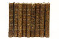 Lot 510 - Nine leather bound vols. 'Homer Iliad' various editions