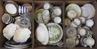 Lot 562 - Three boxes of assorted decorative ceramics and tea wares