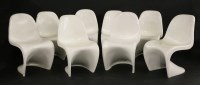 Lot 844 - Eight Panton chairs