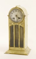 Lot 26 - A Secessionist brass mantel clock