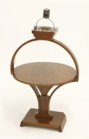 Lot 146 - An Art Deco walnut smoker's table