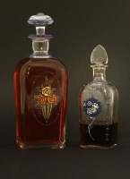 Lot 236 - Two Art Deco glass scent bottles