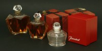 Lot 237 - Two Baccarat cut glass scent bottles