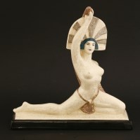 Lot 117 - An Art Deco pottery figure of a dancer
