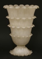 Lot 566 - An Italian alabaster palm tree urn uplighter