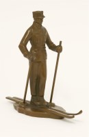 Lot 150 - A cold painted bronze figure