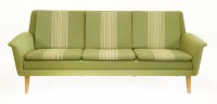 Lot 535 - A Danish green-upholstered settee