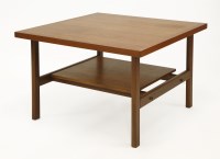 Lot 654 - A teak square coffee table