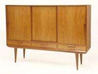Lot 602 - A Danish teak high-sided cabinet
