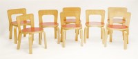 Lot 544 - Eight backed stools