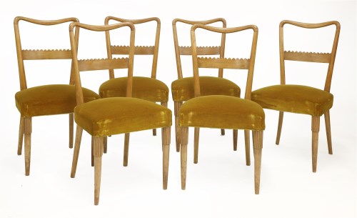 Lot 296 - A set of six Italian dining chairs