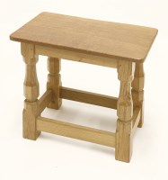 Lot 75 - An oak stool