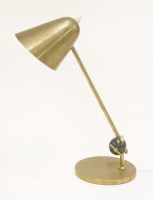 Lot 311 - A French gilt metal table lamp
