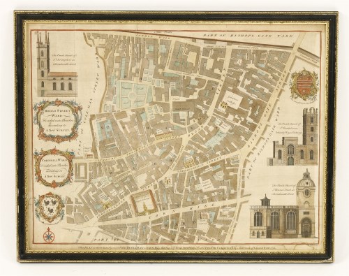 Lot 5 - Benjamin Cole A CITY OF LONDON WARD MAP OF
