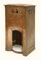 Lot 45 - An Arts and Crafts copper stove cover
