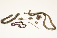 Lot 241A - A collection of costume jewellery in a jewellery box