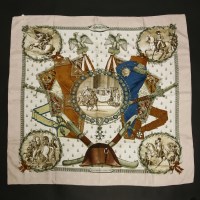 Lot 1478 - A vintage Hermès silk scarf