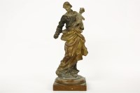 Lot 421 - A carved and painted softwood figure