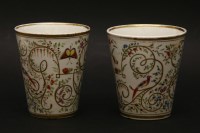 Lot 270 - A pair of porcelain beakers