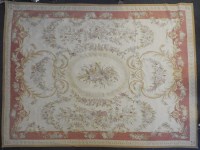 Lot 700 - An Aubusson type tapestry carpet