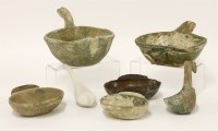 Lot 15 - A collection of early Chinese lead-glazed earthenware
