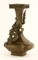 Lot 309 - A Japanese bronze vase